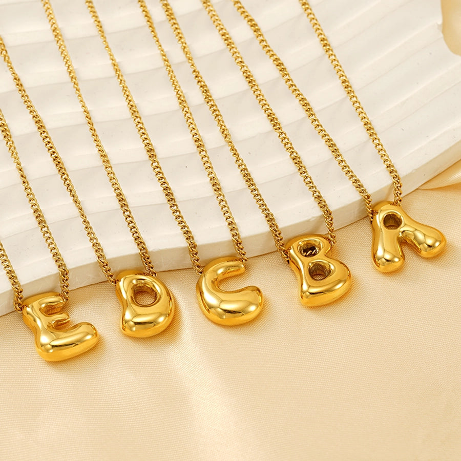 Bubble Up Necklace Stainless Steel 18K Gold Plated