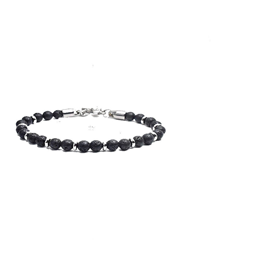 Simply Him Stainless Steel Beaded Bracelets